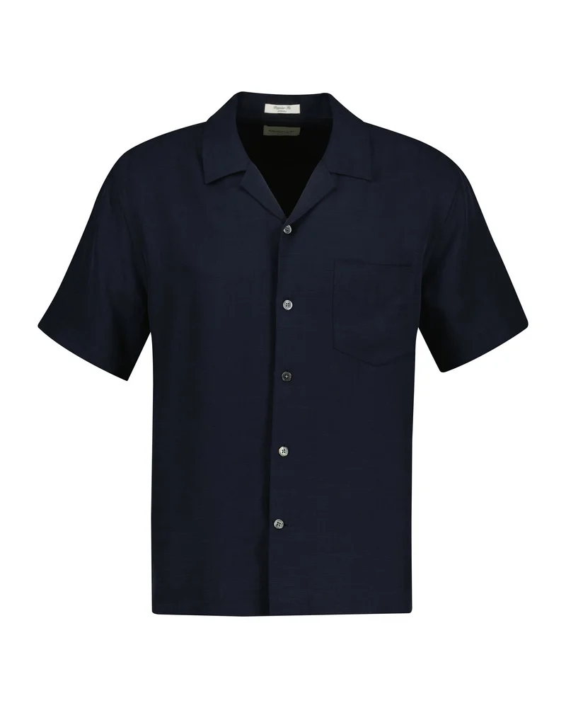 غانت Regular Lyocell Camp Collar